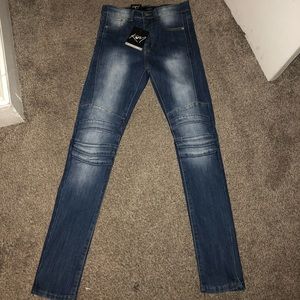 Moto biker jeans